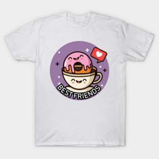 Coffee & Donut - Best Friends T-Shirt